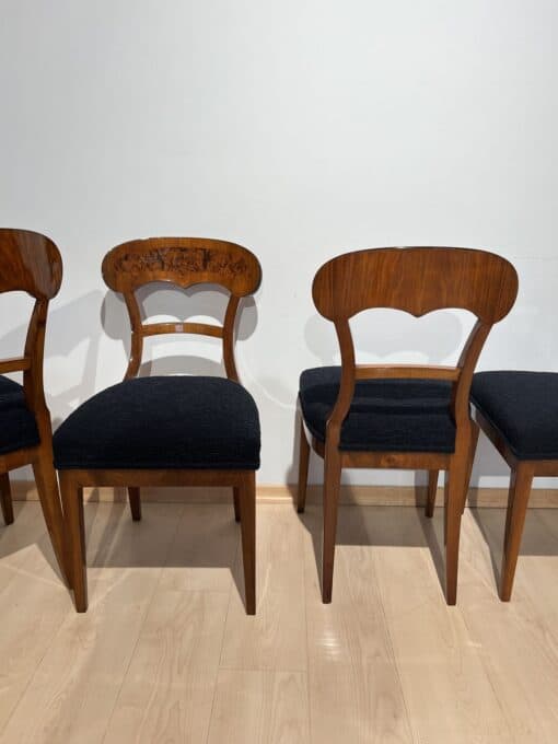 Six Biedermeier Shovel Chairs - Front and Back Profile - Styylish