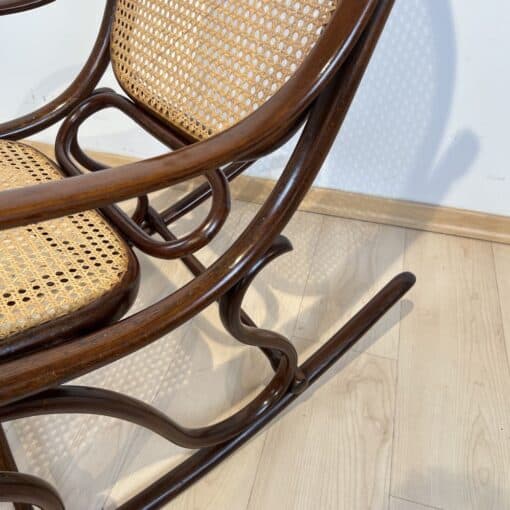Art Nouveau Rocking Chair - Back of Frame Detail - Styylish