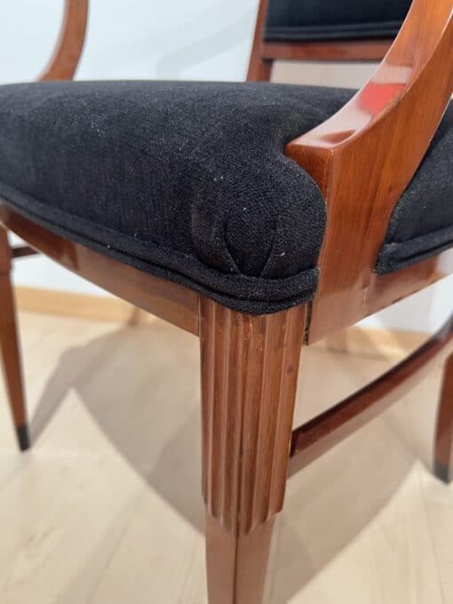 Pair of empire Style Armchairs- detail of one of the chairs- Styylish