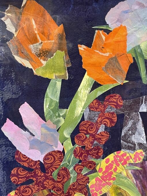 Collage Artwork by Mara Wagner - Flower Detail - Styylish
