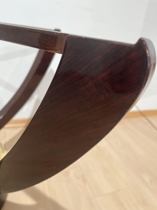 Round Art Deco Coffee Table - Wood Detail - Styylish