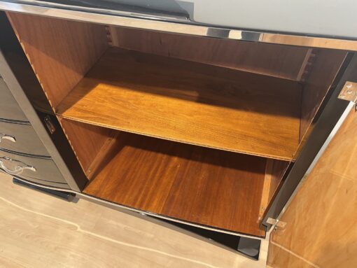 Black Art Deco Sideboard - Wood Interior - Styylish