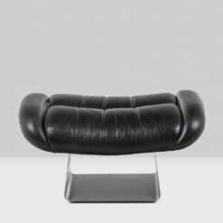 Leather Living Room Set - Ottoman Front - Styylish