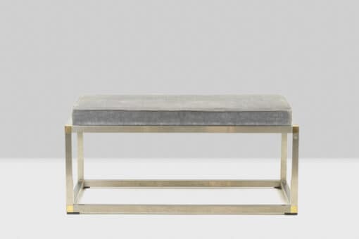 Gold and Silver Metal Bench - Full Profile - Styylish