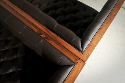 Reclaimed Wood Sofa- detail of top- Styylish