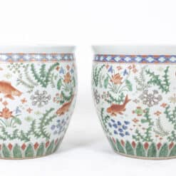 Canton Porcelain Planters - Pair of Two - Styylish