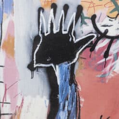Jean-Michel Basquiat Silkscreen - Hand Detail - Styylish