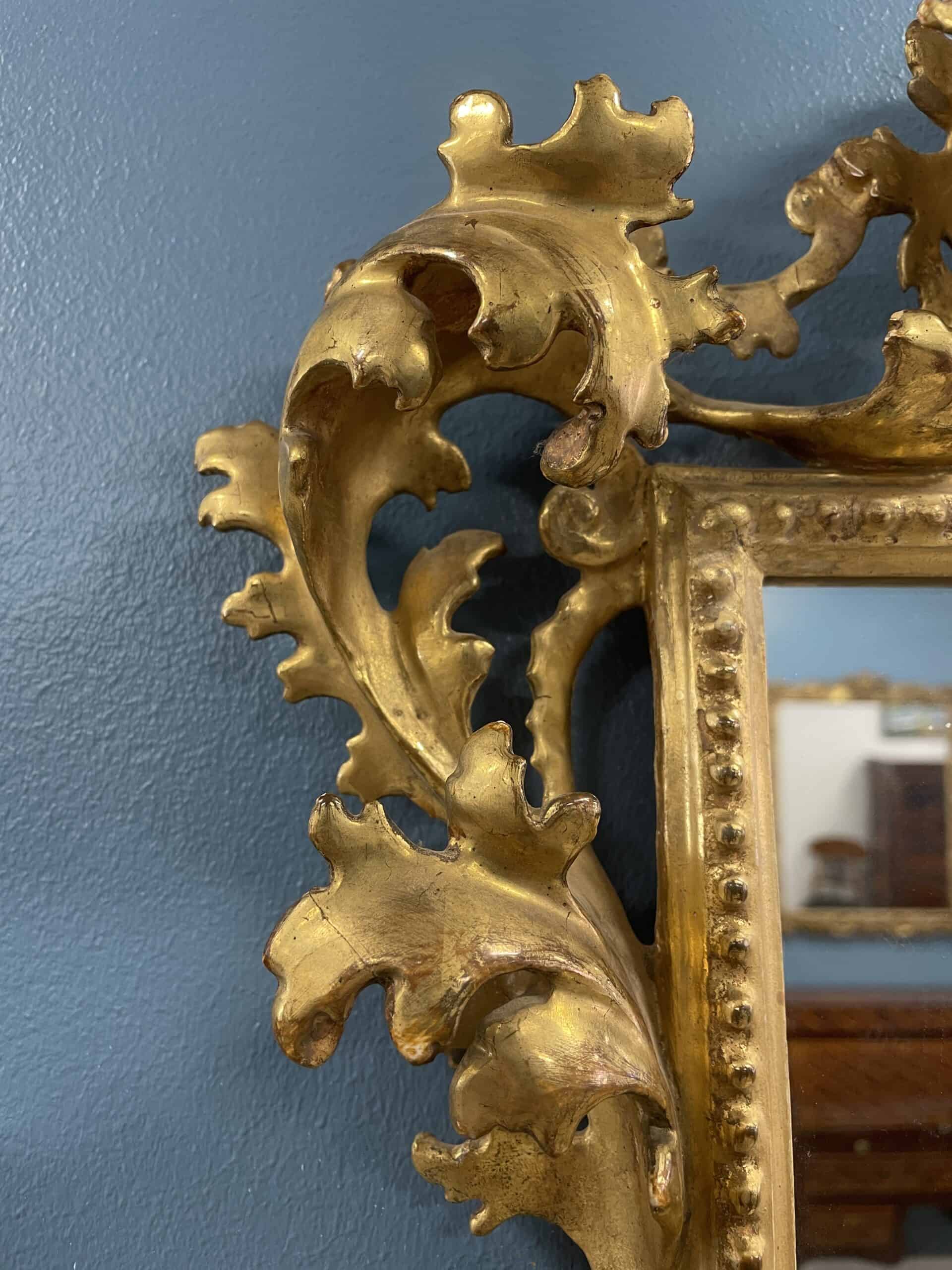Large 19th Century Louis Philippe Gilt and Ebonized Wall 