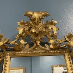 Hand-Carved Gilt Wood Mirror, 19th century