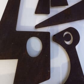 Decorative Panel entitled “Sacha” in Corten Metal, Contemporary Work