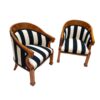 Two Biedermeier Bergere Chairs - Styylish
