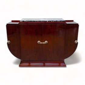 Art Deco 'Lyre' Sideboard, Rosewood Veneer, France circa 1930