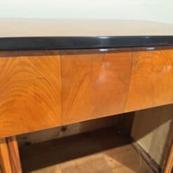 Small Cherry Biedermeier Cabinet - Wood Above Compartment - Styylish
