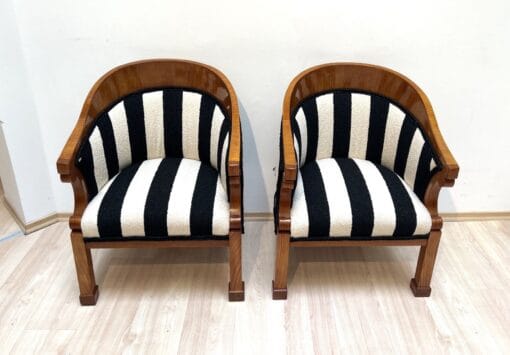 Two Biedermeier Bergere Chairs - Pair - Styylish