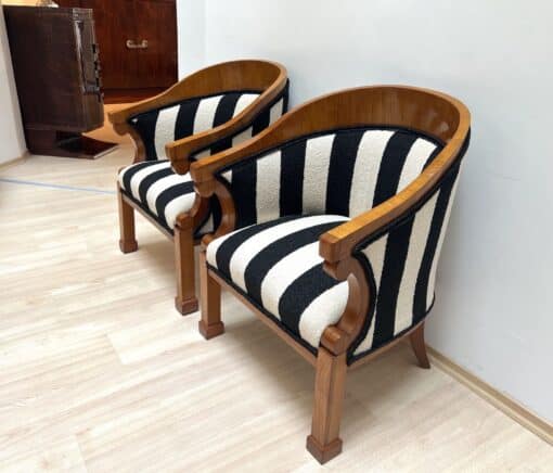 Two Biedermeier Bergere Chairs - Side - Styylish