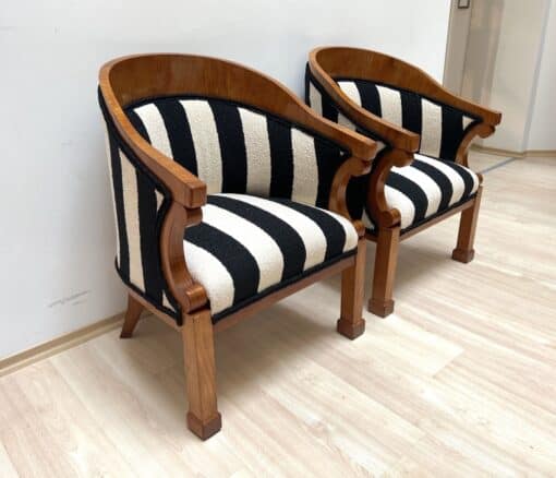 Two Biedermeier Bergere Chairs - Side Profile - Styylish