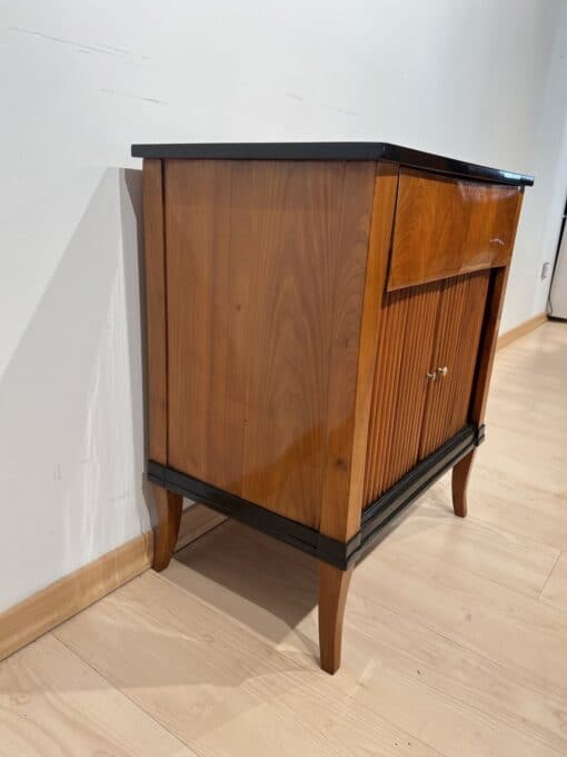 Small Cherry Biedermeier Cabinet - Side View - Styylish