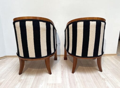 Two Biedermeier Bergere Chairs - Back - Styylish