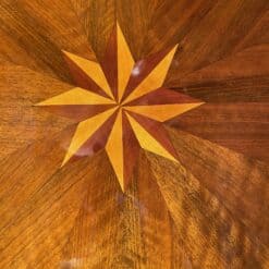 Biedermeier Marquetry Center Table - Star Inlay Detail - Styylish