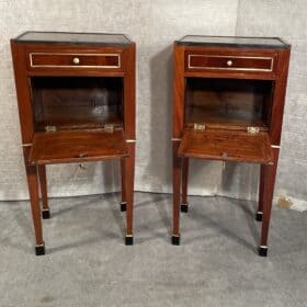 Pair of French Nightstands, Directoire Period 1780-1800