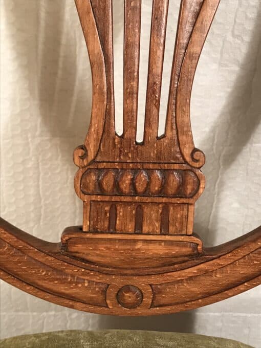 Pair of Louis XVI Chairs - Wood Detail - Styylish