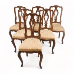 Set of Six Italian Baroque Chairs