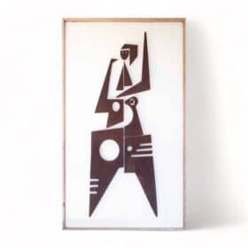 Decorative Panel entitled “Sacha” in Corten Metal, Contemporary Work