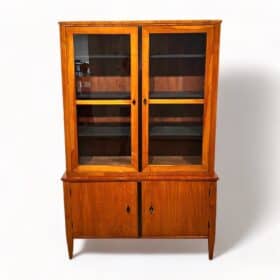 Cherry Biedermeier Vitrine, Southern Germany circa 1830