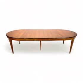 Expandable Biedermeier Dining Room Table, Cherry Wood, France circa 1900