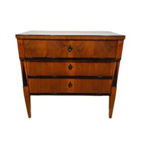 Biedermeier Writing Chest, Walnut Veneer, Ebonized, Southern Germany circa 1825