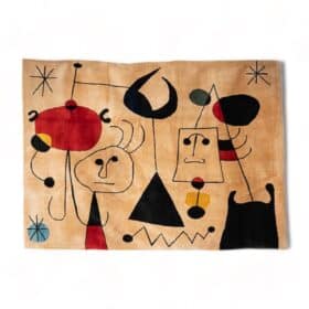 Tapestry inspired by Joan Miró, Contemporary work.