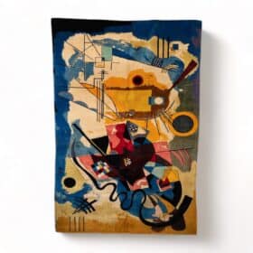Wassily Kandinsky Inspired Rug. Contemporary Work.