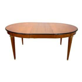 Expandable Biedermeier Dining Room Table, Cherry Wood, France circa 1900