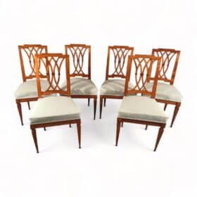 Set of 6 Original Neoclassical Chairs, 1810