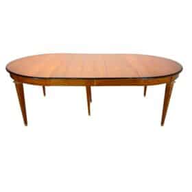 Expandable Biedermeier Dining Room Table, Cherry Wood, France circa 1900