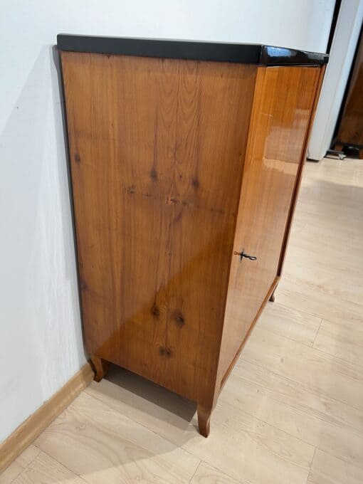 Cherry Biedermeier Half-Cabinet - Wood Side Detail - Styylish