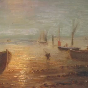 Painting by Jean Ernest Aubert, born in Paris 1824