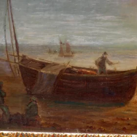Painting by Jean Ernest Aubert, born in Paris 1824