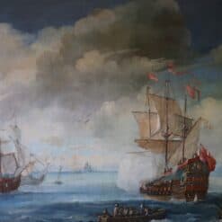 Oil Painting of Coastal Scene - Ship Detail - Styylish
