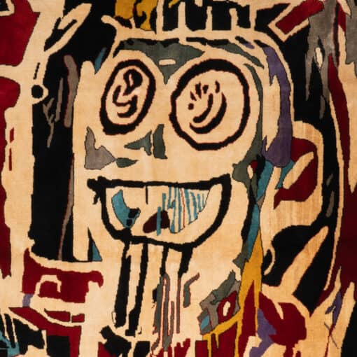 Jean-Michel Basquiat Inspired Tapestry - Face Detail - Styylish
