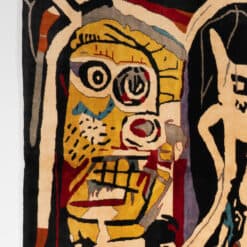 Jean-Michel Basquiat Inspired Tapestry - Fabric Detail - Styylish