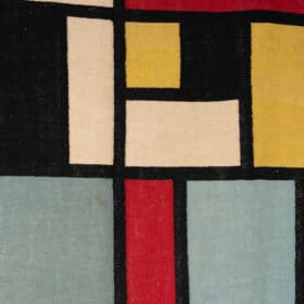 Piet Mondrian Rug. Contemporary Work.