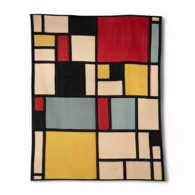 Piet Mondrian Rug. Contemporary Work.
