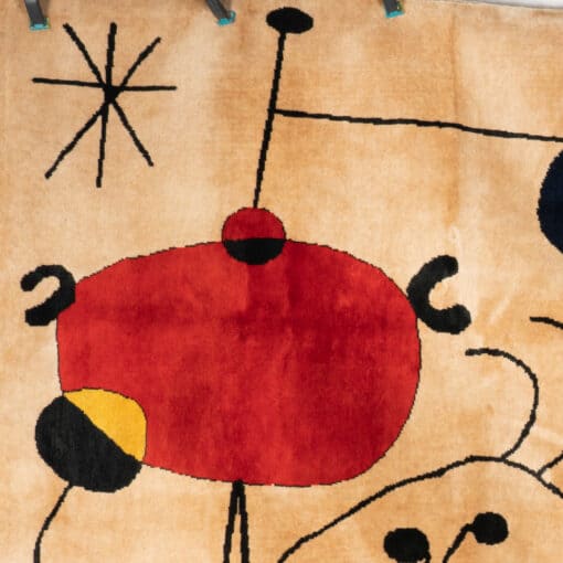 Tapestry inspired by Joan Miró - Red Detail - Styylish