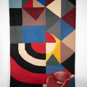 Sonia Delaunay Inspired Rug or Tapestry. Contemporary Work.