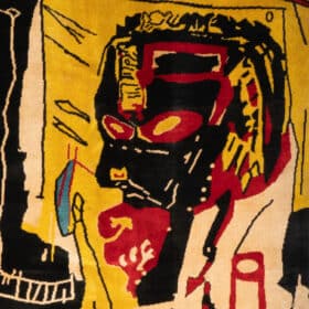 After Jean-Michel Basquiat. Rug, or tapestry « Melting Point of Ice ».