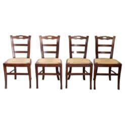 Four Straw Seat Chairs - Styylish