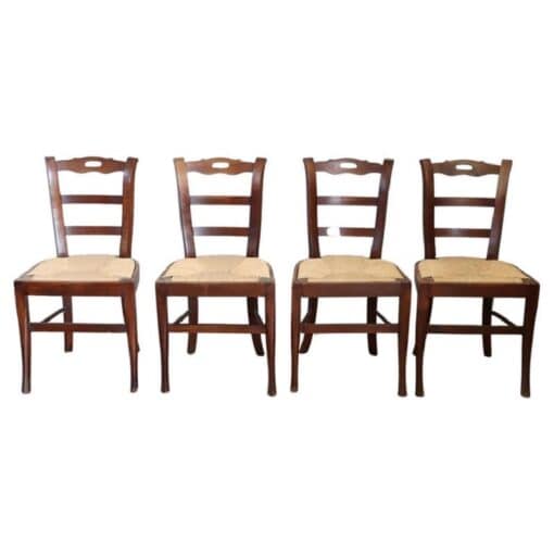 Four Straw Seat Chairs - Styylish