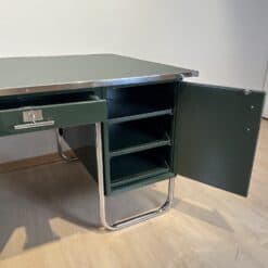 Large Bauhaus Partners Desk - Right Side Profile - Styylish