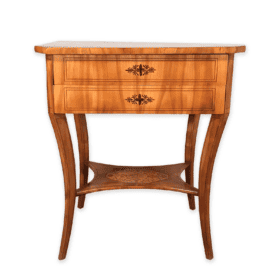 Antique Sewing Table, Biedermeier Style, 1820-30, Antique